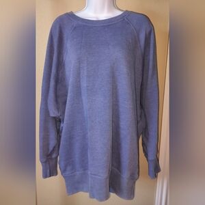 Aerie Soft Blue Crew Neck Sweater Sz L